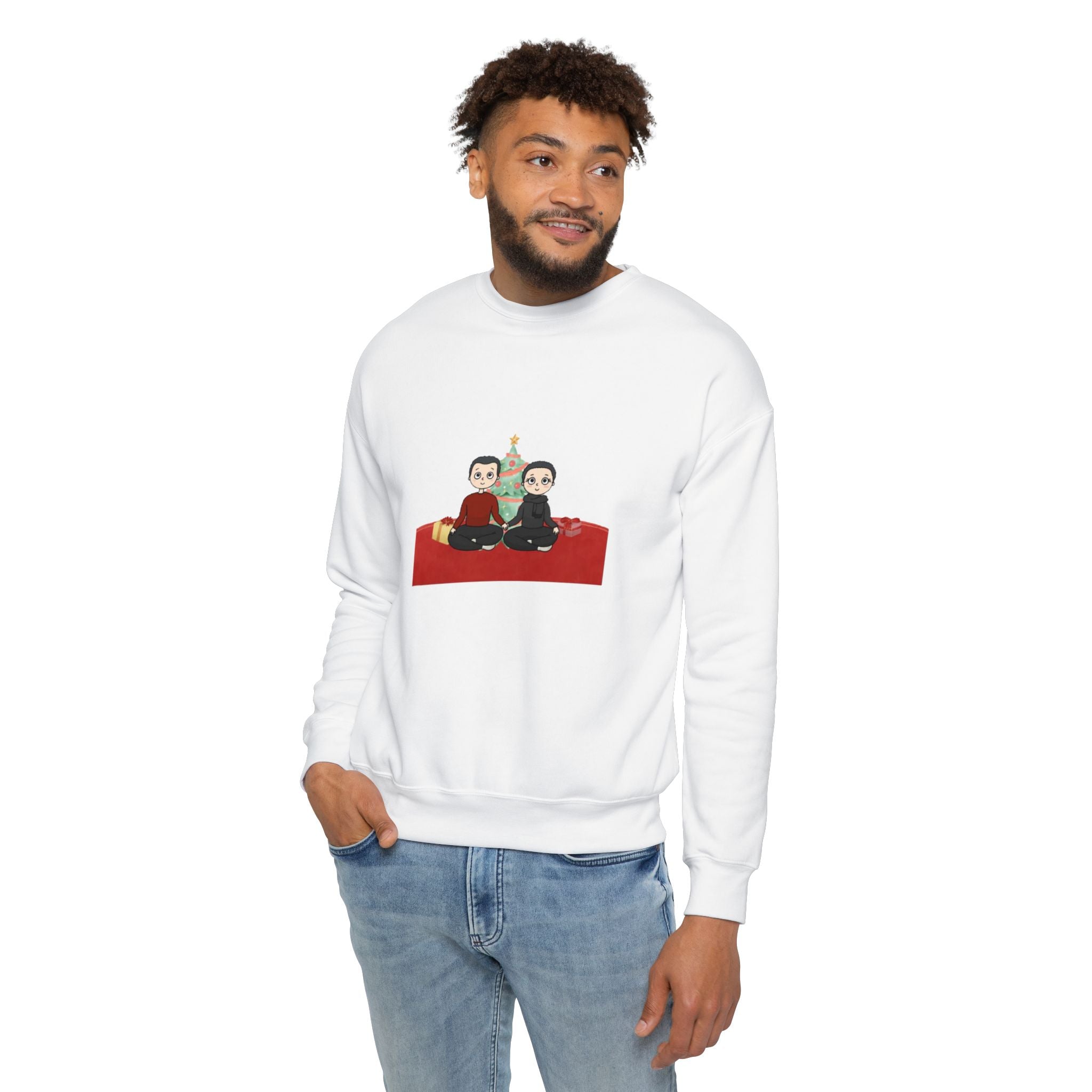 Mr. and Mrs. Christmas | Unisex Drop Shoulder Sweatshirt